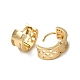 Серьги-кольца из латуни с микропаве из кубического циркония EJEW-L271-20KCG-05-2