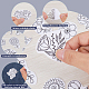 Эскиз рисунка на флизелиновой основе для вышивания DIY-WH0538-006-5