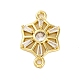 Подвески/звенья из латуни с прозрачным кубическим цирконием FIND-L019-07G-03-1