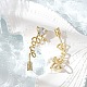 Серьги-гвоздики из циркония EJEW-M077-11G-4