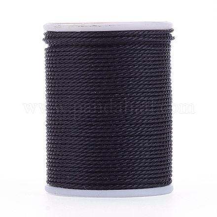 Круглый вощеный полиэфирный шнур X-YC-G006-01-1.0mm-01-1