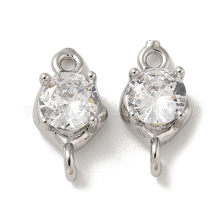 Латунные прозрачные подвески из кубического циркония KK-R210-13P-1