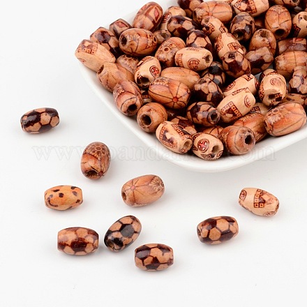Овальные деревянные бусины pandahall для изготовления украшений WOOD-PH0002-07M-1