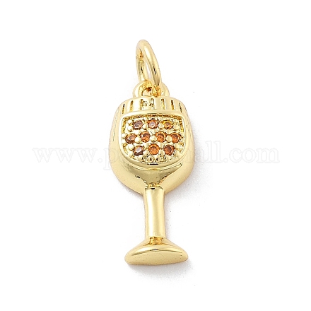 Латунные микро проложить кубического циркония подвески KK-Z098-03G-1
