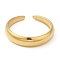 304 Stainless Steel Open Cuff Rings, Plain Band, Golden, US Size 6 3/4(17.1mm)