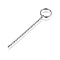 Tarnish Resistant 304 Stainless Steel Split Key Ring Clasps, For Keychain Making, with Extended Rolo Chains, Stainless Steel Color, 63mm, Ring: 12x2mm
