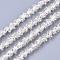 Seed Bead Cords, with Polyester Cords, 6-Ply, Round Hole, Pale Goldenrod, 6mm, about 32.8 yards(30m)/bundle