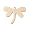 Brass Pendants, Cadmium Free & Nickel Free & Lead Free, Dragonfly, Real 18K Gold Plated, 21.5x26.5x0.8mm, Hole: 1.4mm