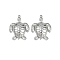304 Stainless Steel Pendants, Tortoise Charm, Anti-Tarnish, Stainless Steel Color, 26.5x20.5x4.5mm, Hole: 1.4mm