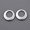 Alloy Charms, Donut, Lead Free & Cadmium Free & Nickel Free, Silver Color Plated, 12x2mm, Hole: 8mm.