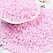 Baking Paint Glass Seed Beads, Peanut, Pearl Pink, 2x4.5x2mm, Hole: 0.8~0.9mm, about 15000pcs/pound