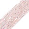 Transparent Electroplate Glass Beads Strands, Faceted, Rondelle, AB Color Plated, Pink, 4~4.5x3~3.5mm, Hole: 0.8mm, about 150~152pcs/strand, 17.91~19.69 inch(45.5~50cm)