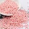 Baking Paint Glass Seed Beads, Cylinder, Pink, 2x1.5mm, Hole: 1mm, about 50398pcs/pound