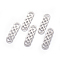 Non-Tarnish 201 Stainless Steel Links connectors, Stainless Steel Color, 40x11.5x0.6mm
