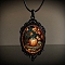 Alloy Pendant Necklaces, Halloween Theme, Potato, 12.99 inch(33cm)