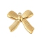 Ion Plating(IP) 304 Stainless Steel Pendants, Bowknot Charm, Real 18K Gold Plated, 29x26x3mm, Hole: 1.5mm