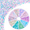 PH PandaHall 6600pcs Assorted Frosted Glass Beads Set - 10 Candy Colors, 2x1.3mm, 0.7mm Hole, Ideal for Bracelet, Necklace & Waist Chain Making