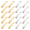 40Pcs 2 Colors 304 Stainless Steel Connector Charms, Star, Golden & Stainless Steel Color, 30x6x0.8mm, Hole: 1.5mm, 20pcs/color 