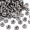 Iron Grade A Crystal Rhinestone Spacer Beads, Rondelle, Straight Edge, Gunmetal, 6x3mm
