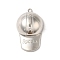 Alloy Pendant, Cadmium Free & Lead Free, Hat, Platinum, 57x34.5x16.5mm, Hole: 2.7mm