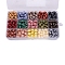 15 Grids 15 Colors Wax Granule Set, Sealing Wax Particles Kits for Retro Seal Stamp, Star, Mixed Color, 174x98mm