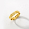 201 Stainless Steel Finger Ring Sets, Stackable Rings, Golden, US Size 9(18.9mm)