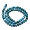 Natural Apatite Beads Strands, Round, 6~6.5mm, Hole: 0.6mm, about 66pcs/Strand, 15.35 inch(39cm)