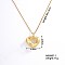 European and American Fashion Heart Shaped Brass Crystal Rhinestone Locket Pendant Necklaces, with Cable Chain for Women Girl, Butterfly, 15.75 inch(40cm)+5cm