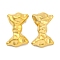 Ion Plating(IP) 304 Stainless Steel Stud Earrings, Bowknot, Real 18K Gold Plated, 24x15.5mm