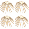 6Pcs Ion Plating(IP) 304 Stainless Steel Pendants, Sun Charm, Real 18K Gold Plated, 18.5x18x1mm, Hole: 1mm