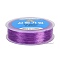 Korean Round Crystal Elastic Stretch Thread, for Bracelets Gemstone Jewelry Making Beading Craft, Purple, 0.6mm, about 109.36 Yards(100m)/Roll