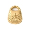 Ion Plating(IP) 304 Stainless Steel Pendants, Handbag Charm, Real 18K Gold Plated, 14x10x3.5mm, Hole: 2x4mm