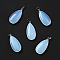 Opalite Pendants, with Platinum Tone Brass Findings, Teardrop, 33x15x7~7.5mm, Hole: 5x3.5mm