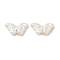 ABS Imitation Pearl Beads, Butterfly, Ghost White, 8x15x4.5mm, Hole: 1.2mm