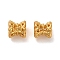 Brass Beads, Cadmium Free & Nickel Free & Lead Free, Long Drum, Real 18K Gold Plated, 4.5x4.5mm, Hole: 1mm