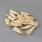 Faux Suede Tassel Pendant Decorations, with CCB Plastic Cord Ends, Beige, 35~37x10mm, Hole: 2.5~3mm