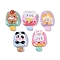 Resin Cabochons, Ice Cream with Animal, Mixed Color, 28.5~29.5x19~20x10~11.5mm