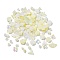 DIY Imitation Pearl Style Jewelry Making Finding Kit, Including Plastic Bead & Cabochon & Link & Pendants, Butterfly/Fan/Flower/Fishtail/Round Shapes, Champagne Yellow, 6~40x10~40x2.5~12mm, Hole: 1.4~3.2mm, about 64pcs/50g