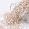 TOHO Round Seed Beads, Japanese Seed Beads, (31F) Silver Lined Frosted Rosaline, 15/0, 1.5mm, Hole: 0.7mm, about 3000pcs/10g