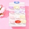 Kids Transparent Acrylic Glue on Ring Base, Rectangle Blank Plain Pad Ring Settings for DIY Children Rings Making, Mixed Color, 8.5mm, US Size 7 3/4(17.9mm)