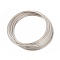 Steel Bracelet Memory Wire 5.5CM, Wire : 18 Gauge, 1.0mm, about 10 circles/set