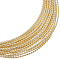 BENECREAT 20 Gauge Tarnish Resistant Brass Craft Wire, 15Ft Light Gold Round Twist Jewelry Wire for Necklace Bracelet Making and Other Handmade Project