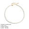Elegant High-Quality Non-Fading Round Shell Pearl Beaded Heart Pendant Necklaces for Women, White, 16.54 inch(42cm)