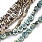 Electroplate Non-magnetic Synthetic Hematite Beads Strands, Mixed Shapes, Mixed Color, 3~8x4~8x3~5mm, Hole: 0.8~1mm, about 15.3~15.9 inch(39~40.5cm)