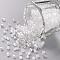 TOHO Hexagon Beads, Japanese Seed Beads, 11/0 Two Cut Glass Seed Beads, (101) Crystal Transparent Luster, 11/0, 2x2mm, Hole: 0.6mm, about 44000pcs/bag