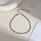 Simple and Stylish Stainless Steel Twisted Chain Anklets for Summer Casual Fashion Accessory, Stainless Steel Color, 7-7/8 inch(200mm)