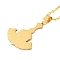 201 Stainless Steel Pendant Necklaces, Viking Anchor, Golden, 19.76 inch(50.2cm)