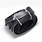 Leather Cords, Black, 10x2mm, about 50Yards/Bundle(150 Feet/Bundle)
