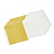 Foil Paper, For Imitation Gold Foil Gilding Flakes Making, for Nail Art, Resin Craft, Jewelry Making, Painting, Rectangle, Gold, 85x80mm