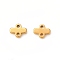 304 Stainless Steel Chandelier Component Links, 2-Loop Connector, Rectangle, Golden, 5x6.5x1.5mm, Hole: 1mm